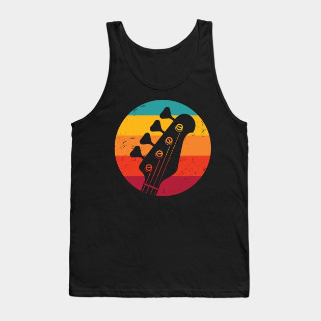 Vintage Bass Guitar Bassist And Bass Player Tank Top by swissles